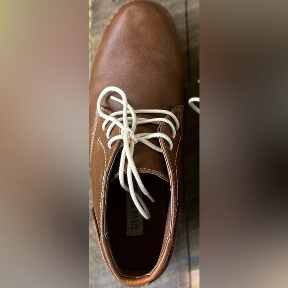 Steve Madden Boys BChuka Chukka Cognac Leather Boots. Size 5. NEW - Picture 9 of 9